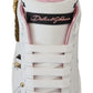 Dolce & Gabbana Queen Crown Chic Leather Sneakers