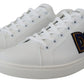 Dolce & Gabbana Elegant White Leather Men's Sneakers