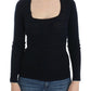 Ermanno Scervino Chic Blue Wool Blend Sweater