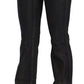 John Galliano Chic Flared Mid Waist Black Denim