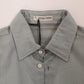 Ermanno Scervino Elegance Unleashed Gray Casual Button-Front Shirt