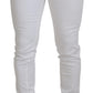 Dolce & Gabbana Elegant Slim Fit White Skinny Jeans