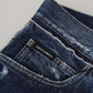 Dolce & Gabbana Elegant Blue Wash Regular Fit Jeans