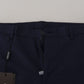 Dolce & Gabbana Elegant Slim Fit Blue Dress Pants