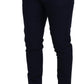 Dolce & Gabbana Elegant Slim Fit Blue Dress Pants