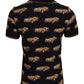 Dolce & Gabbana Elegant Car Print Polo T-Shirt in Black