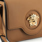 Versace Elegant Calf Leather Shoulder Bag in Brown