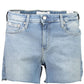 Calvin Klein Light Blue Cotton Women Short