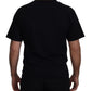 Dolce & Gabbana Iconic Black Cotton Crew Neck Tee