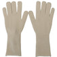 Dolce & Gabbana Elegant White Cashmere Gloves