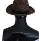 Dolce & Gabbana Elegant Brown Fedora Hat - Winter Chic Accessory