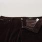 Dolce & Gabbana Elegant Brown Silk Blend Trousers