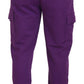 Dolce & Gabbana Elegant Purple Cotton Cargo Sweatpants