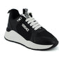 Versace Elegant Monochrome Leather Sneakers