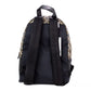 Marc Jacobs Signet Medium Black Logo Printed Leather Shoulder Backpack Bookbag