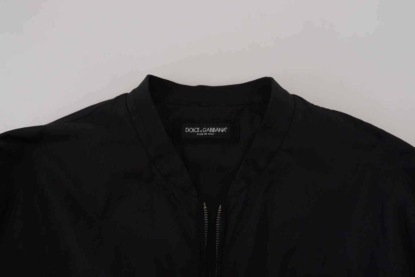 Dolce & Gabbana Elegant Black Bomber Jacket