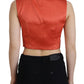 Dolce & Gabbana Elegant Orange Silk Waistcoat