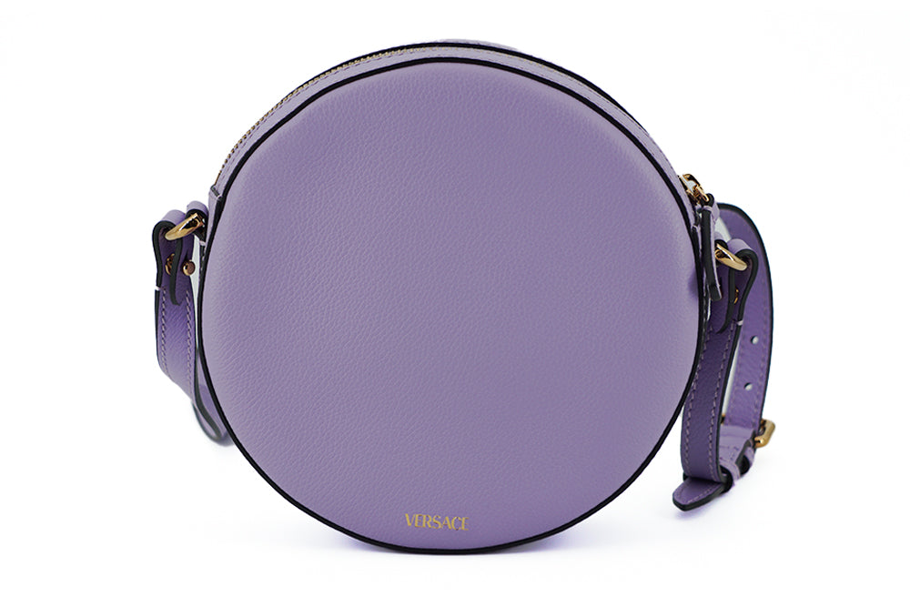 Versace Elegant Purple Round Shoulder Bag