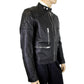 Burberry Men's Black Leather Diamond Quilted Biker Jacket