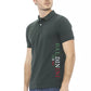 Baldinini Trend Green Cotton Men Polo