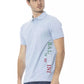 Baldinini Trend Light Blue Cotton Men Polo