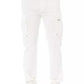 Baldinini Trend White Cotton Men's Cargo Trouser