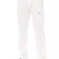 Baldinini Trend White Cotton Men's Cargo Trouser