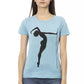 Trussardi Action Light Blue Cotton Women Top