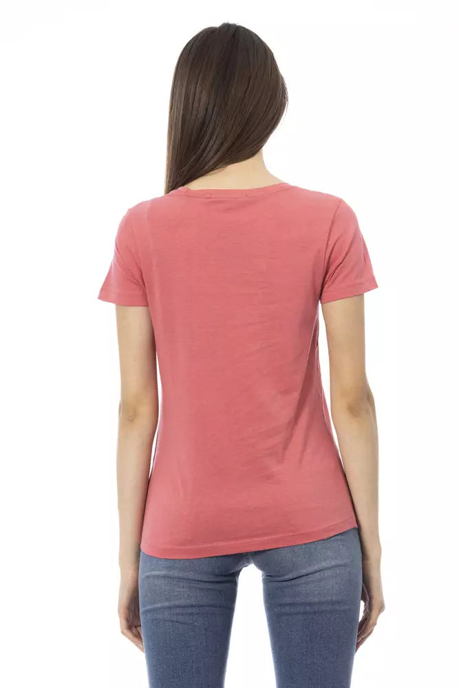 Trussardi Action Pink Cotton Women Top