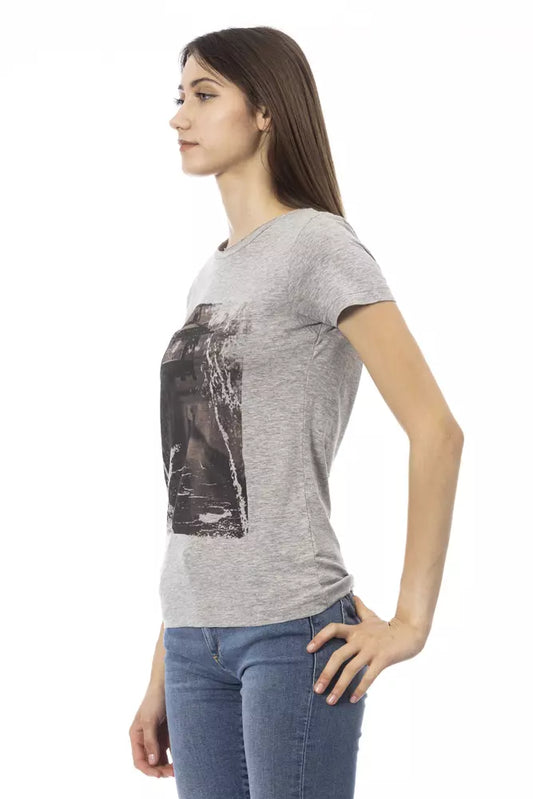 Trussardi Action Gray Cotton Women Top