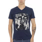 Trussardi Action Blue Cotton Men T-Shirt