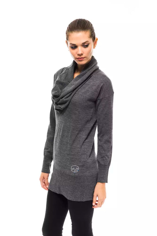 Montana Blu Gray Wool Women Sweater