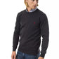 Uominitaliani Gray Merino Wool Men Sweater