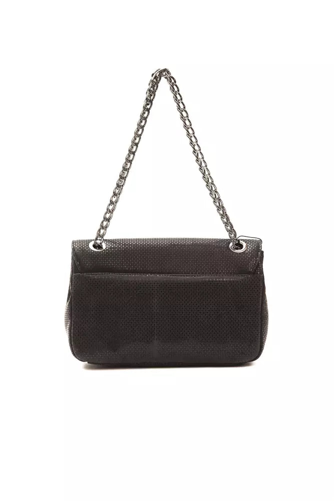 Pompei Donatella Black Leather Women Crossbody Bag