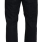 John Galliano Elegant Black Mainline Cotton Jeans