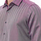 Bagutta Burgundy Cotton Men Shirt