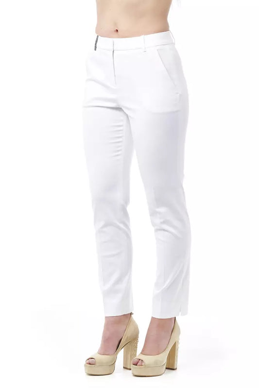 Peserico Chic High Waist Cigarette Leg Trousers