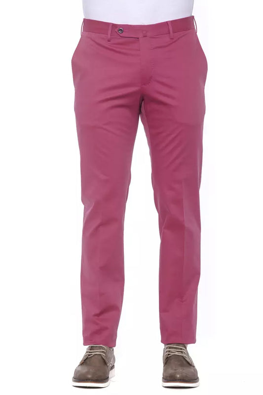 PT Torino Fuchsia Cotton Mens Trouser