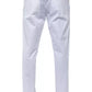 PT Torino White Cotton Men Trouser