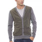 Verri Gray Wool Men Cardigan