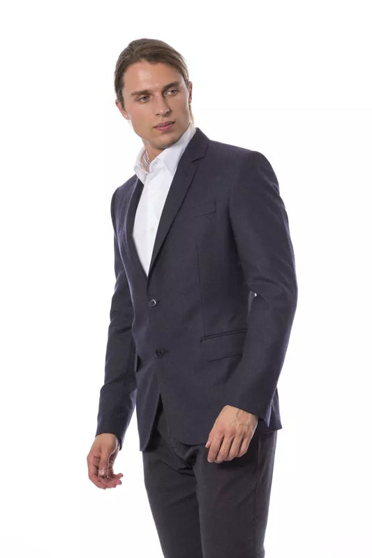 Verri Blue Wool Men Blazer