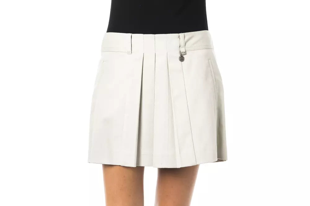 BYBLOS Gray Cotton Women Skirt