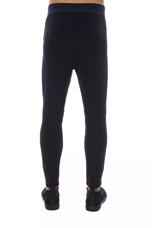 Nicolo Tonetto Black Viscose Men's Pant