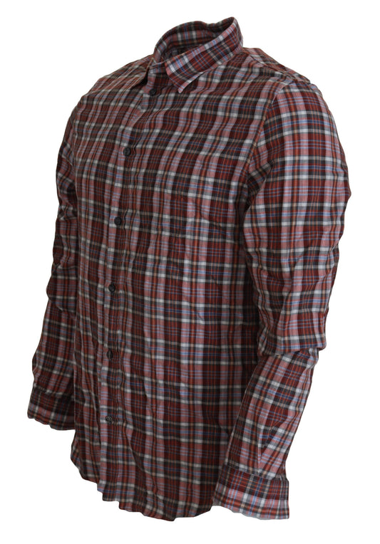 GF Ferre Multicolor Cotton Casual Men's Shirt