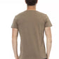 Trussardi Action Brown Cotton Men's V-Neck T-Shirt