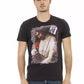 Trussardi Action Black Cotton Men T-Shirt