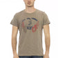 Trussardi Action Green Cotton Men T-Shirt