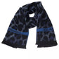 Cavalli Class Blue Wool Men Scarf