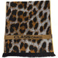 Cavalli Class Brown Wool Men Scarf