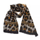 Cavalli Class Brown Wool Men Scarf